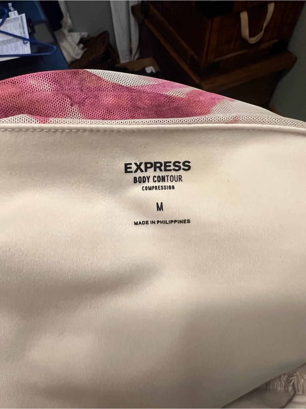 Express Floral Ruched Maxi Dress in Cream, Pink & Green - Picture 5 of 5